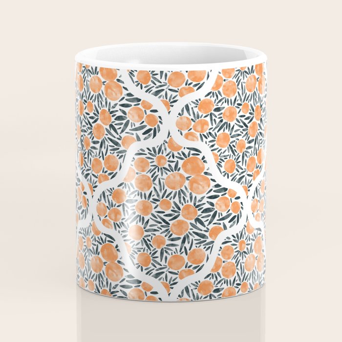 Tangerine Lattice Dreams Coffee Mug Gallery Image 4