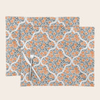 Tangerine Lattice Dreams Placemat Gallery Image 1