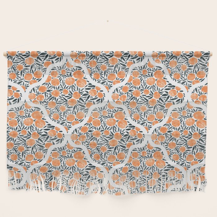 Tangerine Lattice Dreams Wall Hanging Gallery Image 1