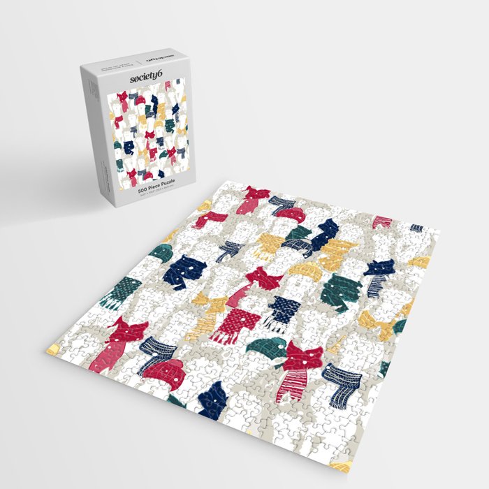 Happy llamas Christmas choir Jigsaw Puzzle Gallery Image 2