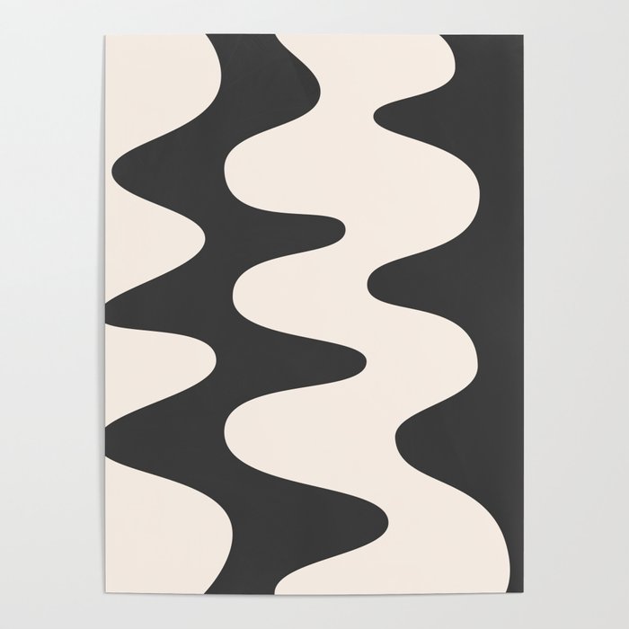 Retro Abstract Black White Poster Gallery Image 4