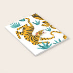 Tigers and tropical leaves. Notebook Gallery Image 3