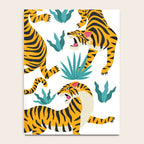 Tigers and tropical leaves. Notebook Gallery Image 4