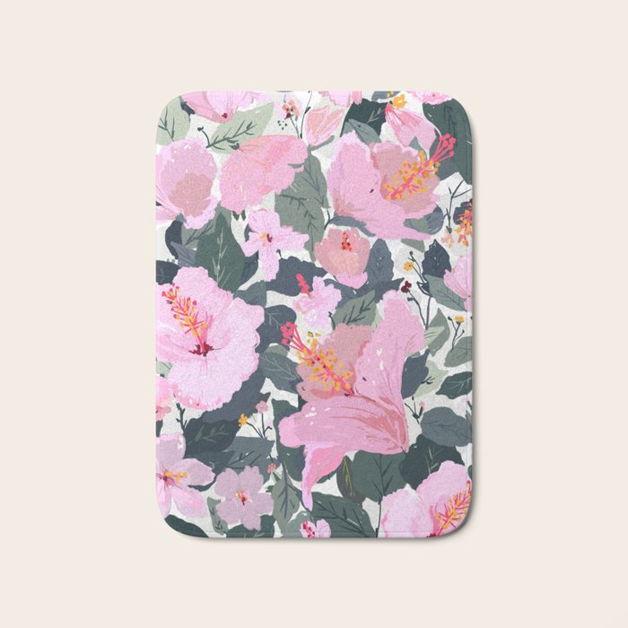 Hi Hibiscus! Bath Mat Gallery Image 1