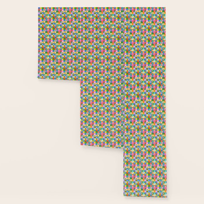 Colorful back to school geometric mosaic pattern Wallpaper Gallery Image 3