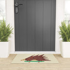 Hedgehog in hair raising speed Welcome Mat Gallery Image 3