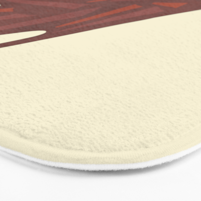 Hedgehog in hair raising speed Bath Mat Gallery Image 3