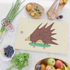 Hedgehog in hair raising speed Cutting Board Gallery Image 2