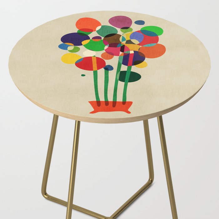 Happy flowers in the vase Side Table Gallery Image 2