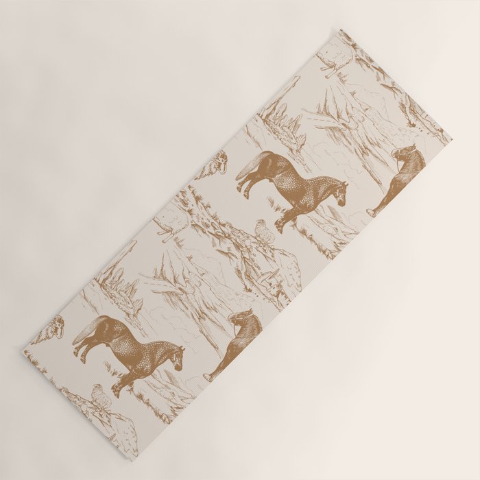 Clydesdale Horses in The Scottish Landscape  Yoga Mat Gallery Image 1