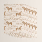 Clydesdale Horses in The Scottish Landscape  Wrapping Paper Gallery Image 3