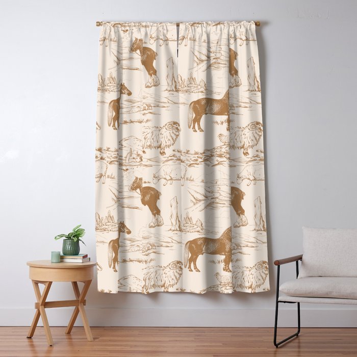 Clydesdale Horses in The Scottish Landscape  Window Curtain Gallery Image 5