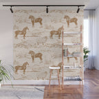 Clydesdale Horses in The Scottish Landscape  Wall Mural Gallery Image 1