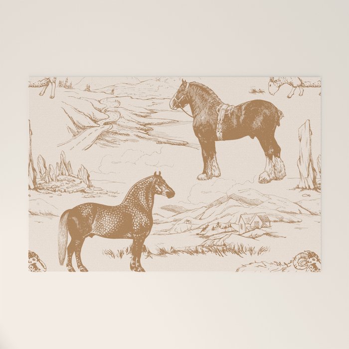 Clydesdale Horses in The Scottish Landscape  Welcome Mat Gallery Image 1