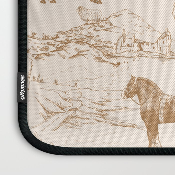 Clydesdale Horses in The Scottish Landscape  Laptop Sleeve Gallery Image 3