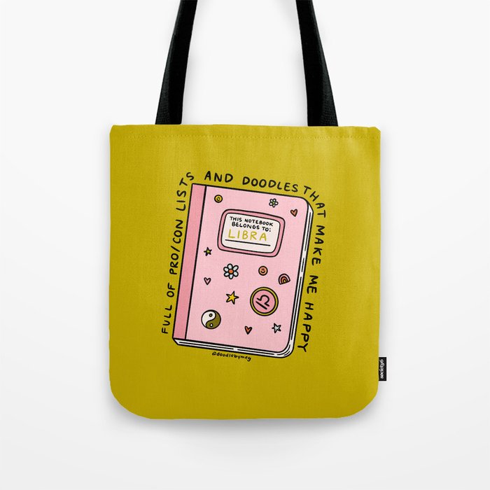 Libra Notebook Tote Bag Gallery Image 1