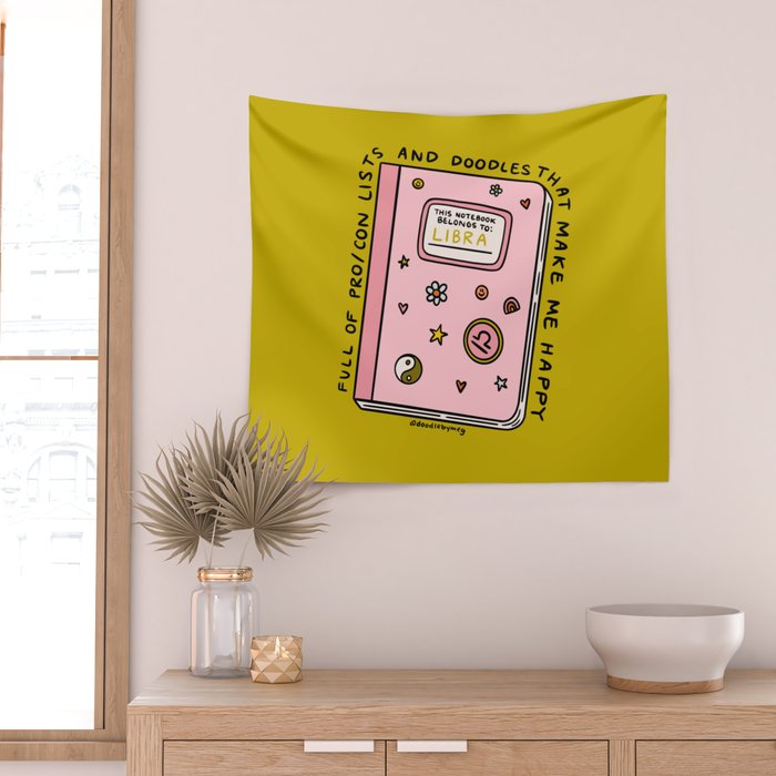 Libra Notebook Wall Tapestry Gallery Image 2