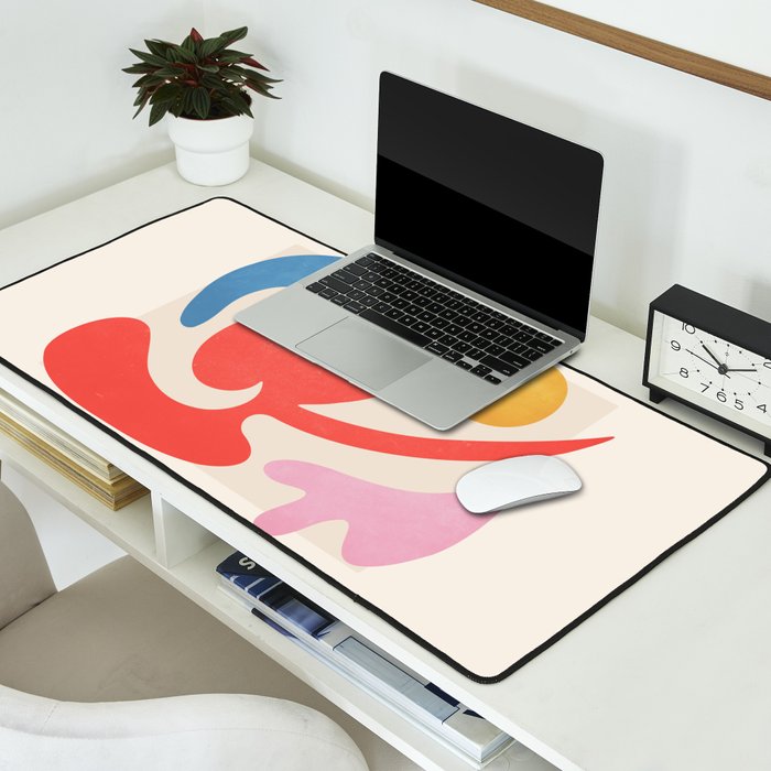 Abstract Shapes: Matisse Paper Cutouts III Desk Mat Gallery Image 2