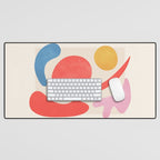 Abstract Shapes: Matisse Paper Cutouts III Desk Mat Gallery Image 1