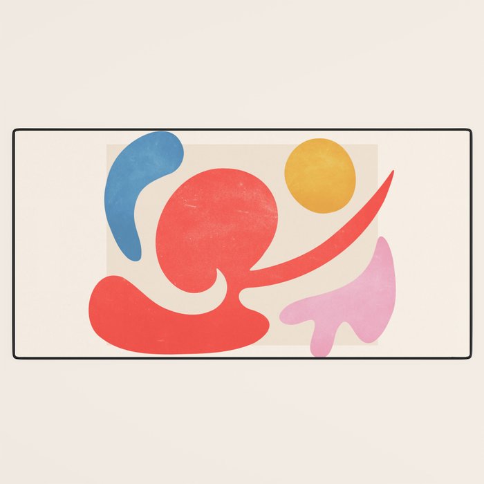 Abstract Shapes: Matisse Paper Cutouts III Desk Mat Gallery Image 3