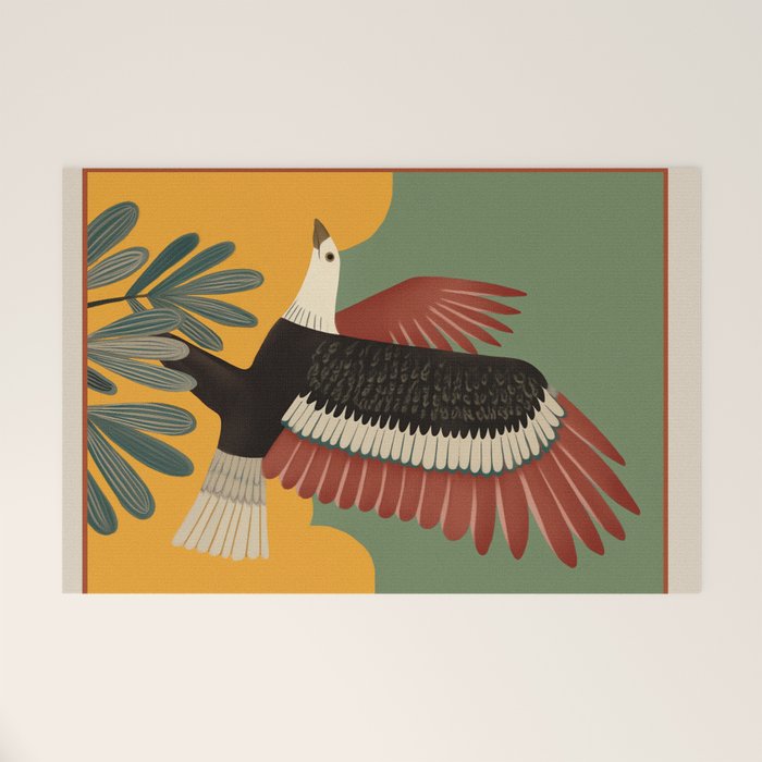 Bald Eagle in Flight Welcome Mat Gallery Image 1
