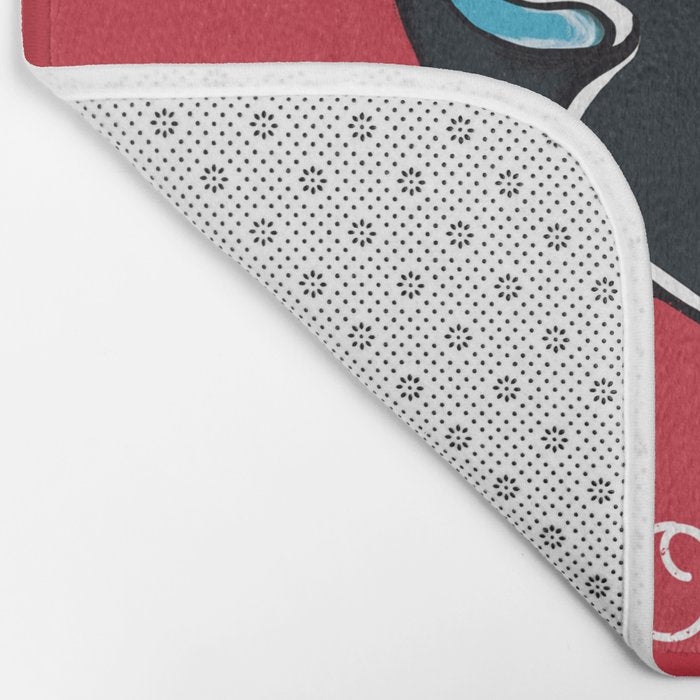 Stay Home Panther Tattoo Bath Mat Gallery Image 2