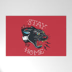 Stay Home Panther Tattoo Welcome Mat Gallery Image 1