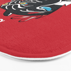 Stay Home Panther Tattoo Bath Mat Gallery Image 3