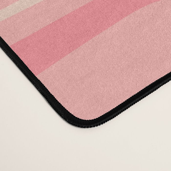 Mid Century Modern Piquet Multi Geometric Tiled Pattern in Pink Blush Tones Desk Mat Gallery Image 4