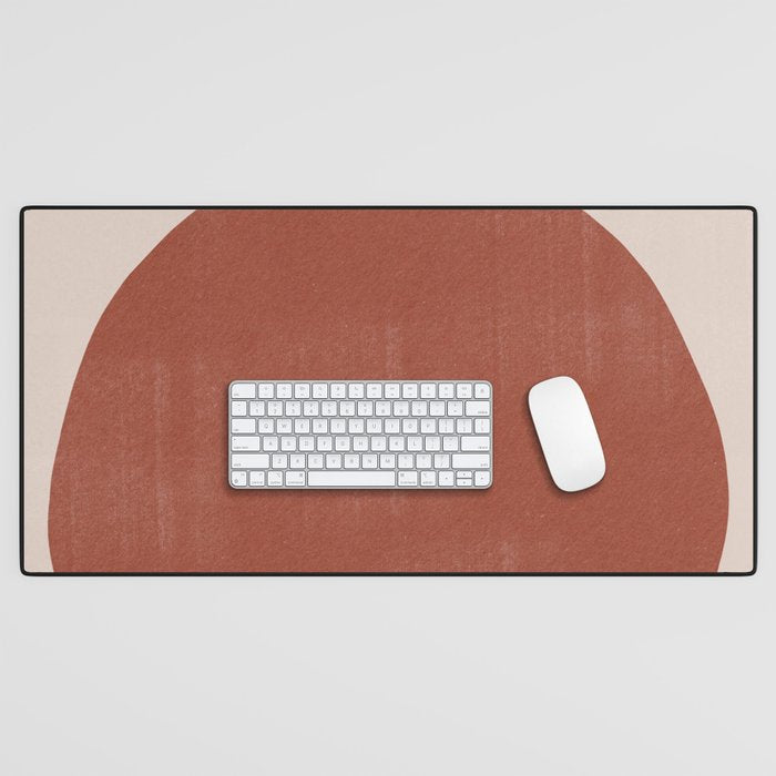 Vase Burnt Orange Object Desk Mat