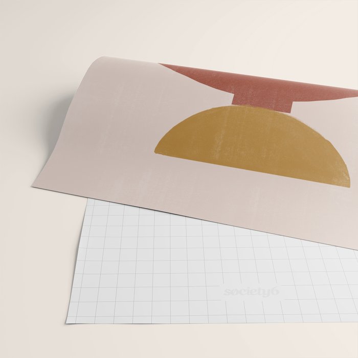 Vase Burnt Orange Object Wrapping Paper Gallery Image 2
