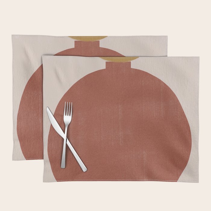 Vase Burnt Orange Object Placemat Gallery Image 1