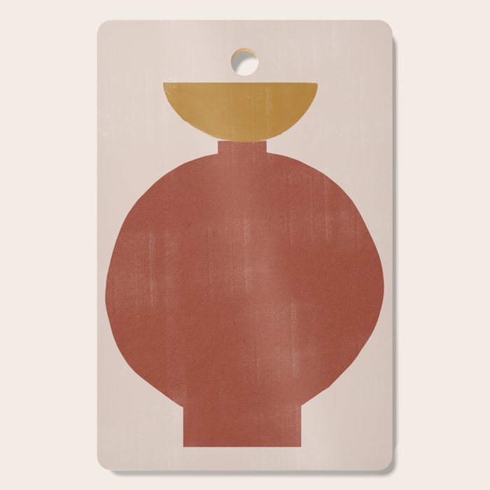 Vase Burnt Orange Object Cutting Board Gallery Image 1