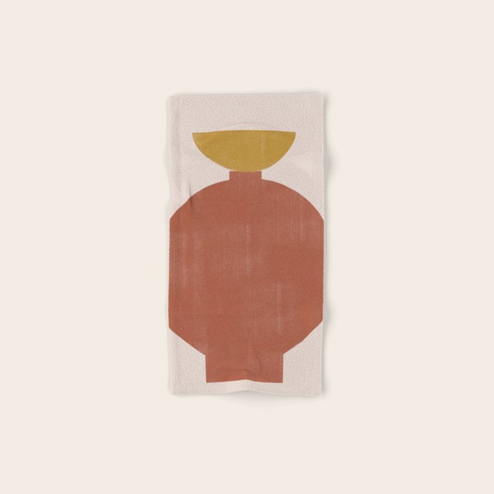 Vase Burnt Orange Object Bath Towel Gallery Image 1