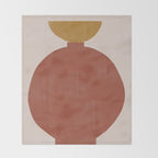 Vase Burnt Orange Object Throw Blanket Gallery Image 2