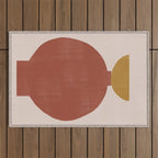 Vase Burnt Orange Object Outdoor Rug Gallery Image 1