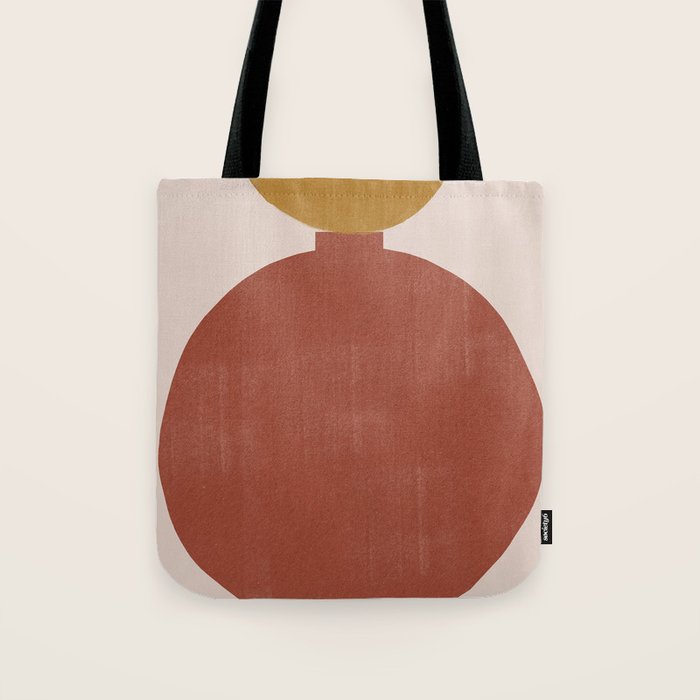 Vase Burnt Orange Object Tote Bag Gallery Image 1