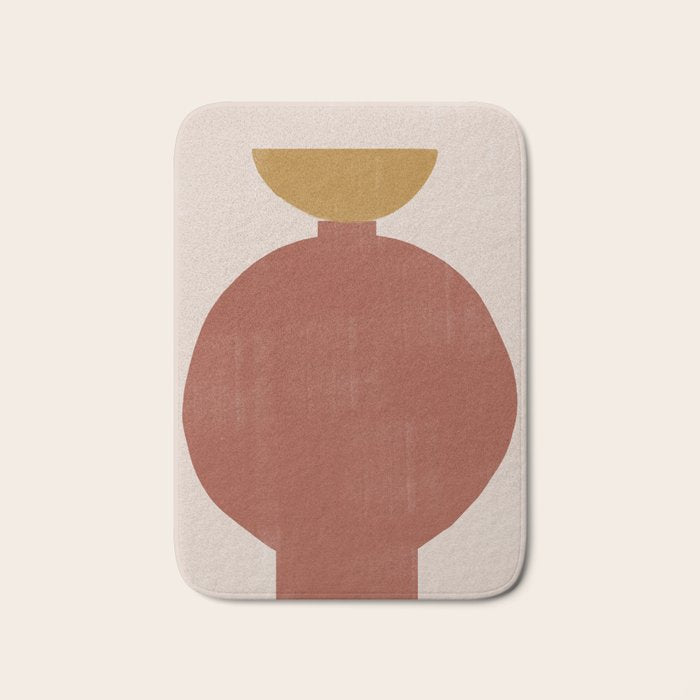 Vase Burnt Orange Object Bath Mat Gallery Image 1