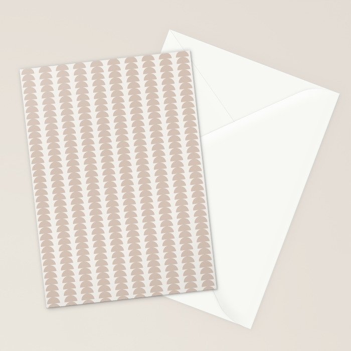 Maude Pattern - Earthy Neutral Stationery Card Gallery Image 2