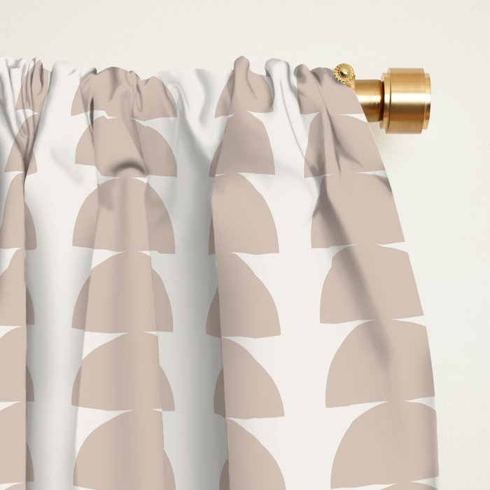 Maude Pattern - Earthy Neutral Window Curtain Gallery Image 2
