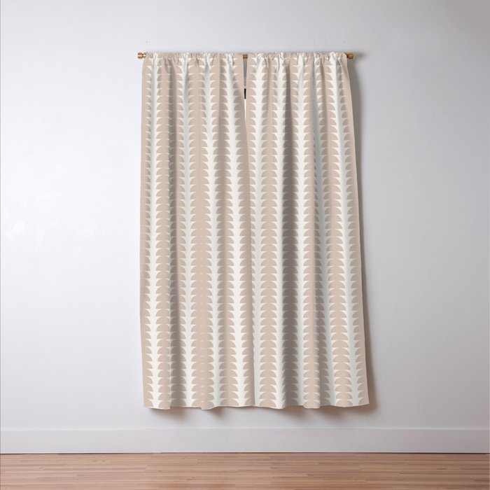 Maude Pattern - Earthy Neutral Window Curtain Gallery Image 3