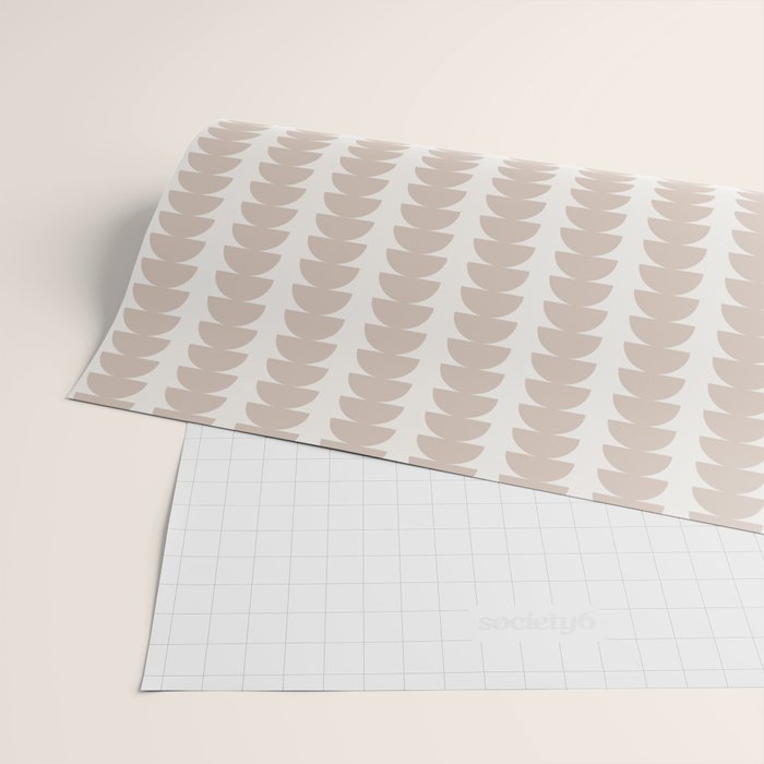 Maude Pattern - Earthy Neutral Wrapping Paper Gallery Image 2