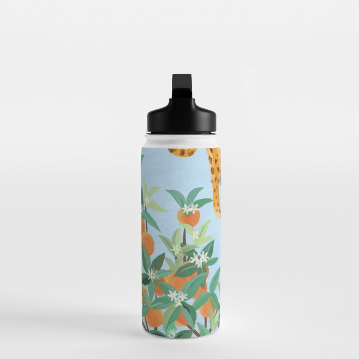 Leopard and Orange Trees Water Bottle Gallery Image 3