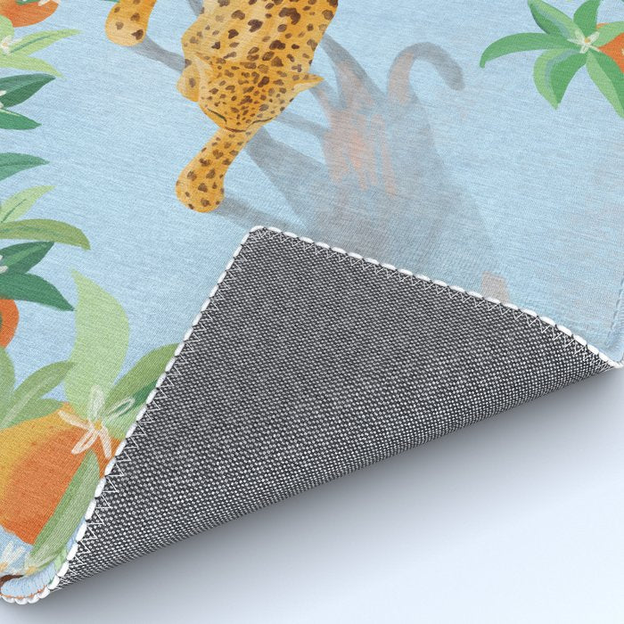 Leopard and Orange Trees Rug Gallery Image 4