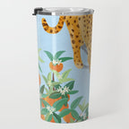 Leopard and Orange Trees Travel Mug Gallery Image 3
