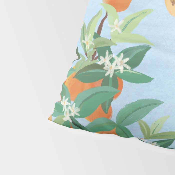 Leopard and Orange Trees Pillow Sham Gallery Image 4
