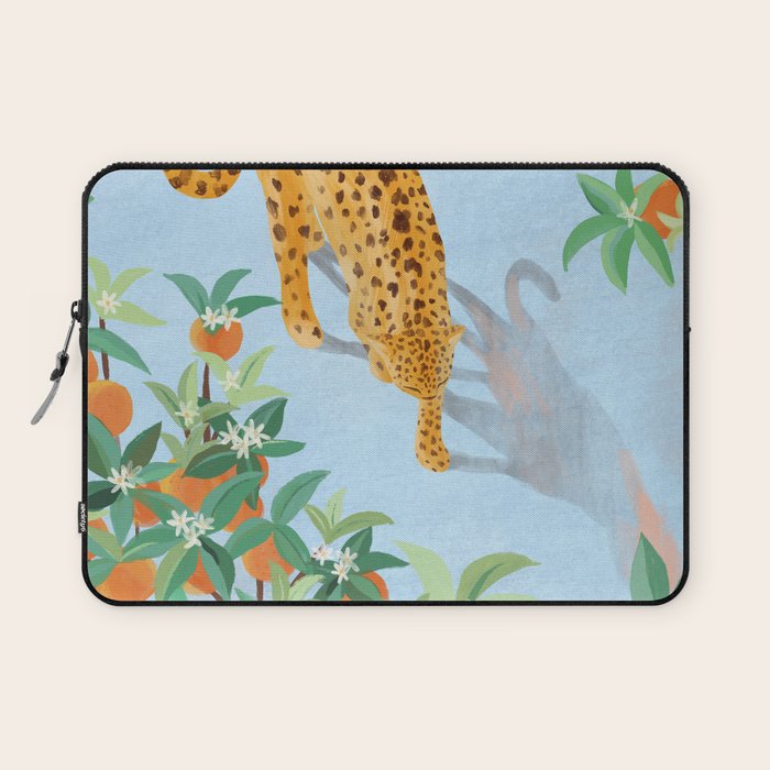 Leopard and Orange Trees Laptop Sleeve Gallery Image 1