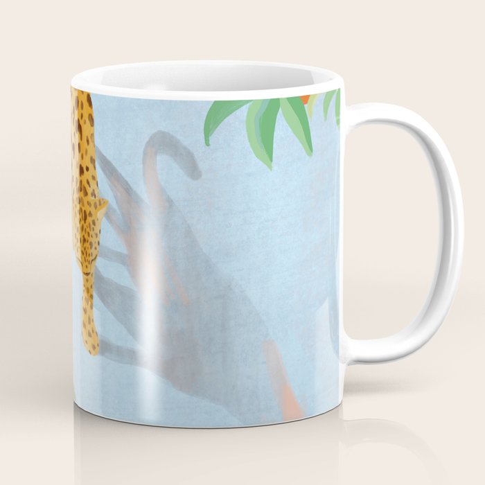 Leopard and Orange Trees Coffee Mug Gallery Image 1