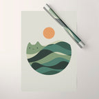 Cat Landscape 123 Wrapping Paper Gallery Image 1