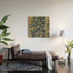 Antique French Verdure Secret Forest Garden Tapestry Wood Wall Art Gallery Image 2